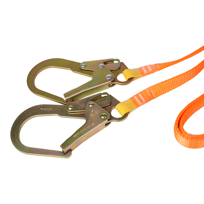 L19 بند ایمنی دوقلو با بند ضخیم و قلاب ANSI